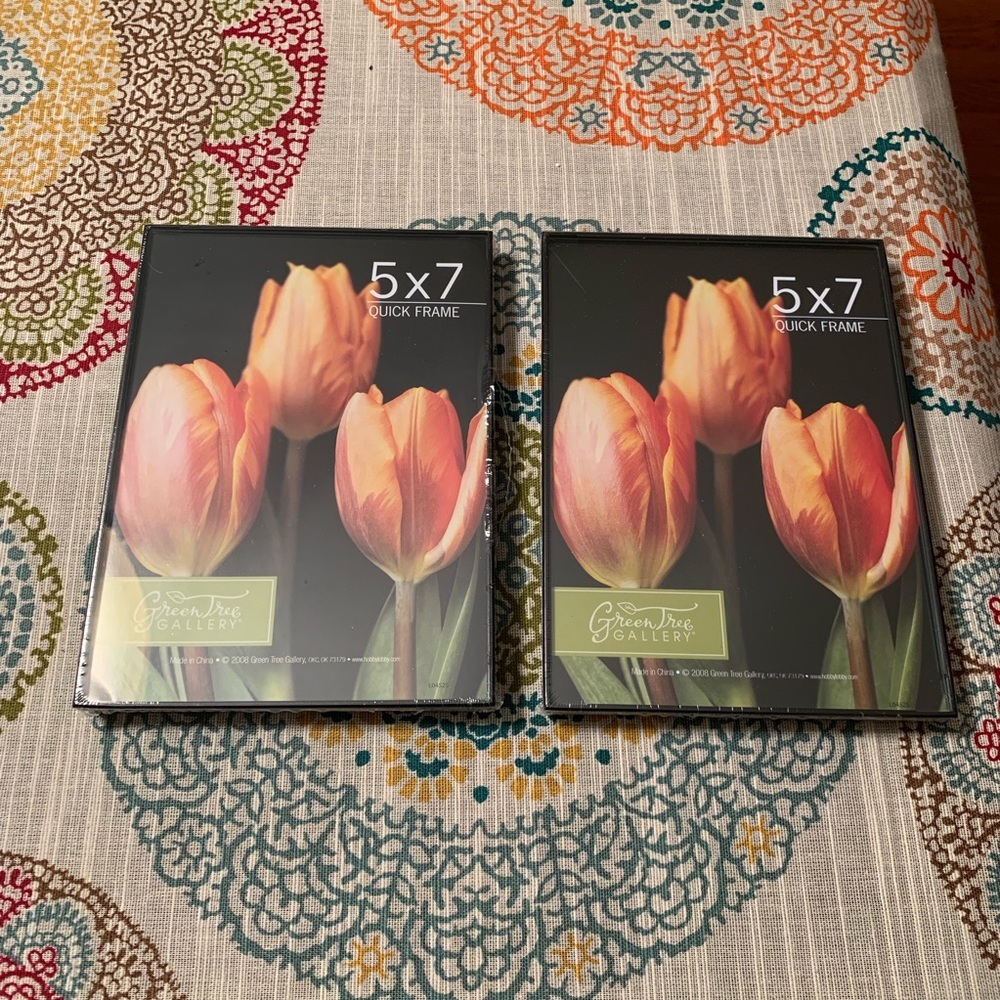 2 NWT 5” x 7” lightweight quick mount frames (easel/wall)